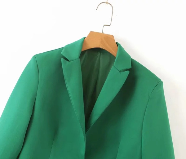 Geaca de dama model clasic in rosu si verde