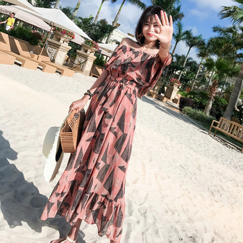 Rochie de dama moderna - model croiat cu maneci scurte