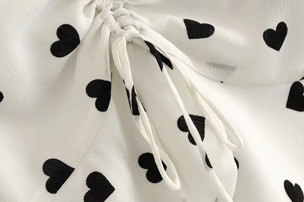 Új modell modern női ing V-nyakú fehér színben