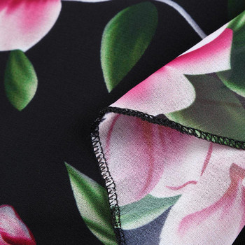 Modern női ruha virágmintás, rövid ujjú 5XL-ig
