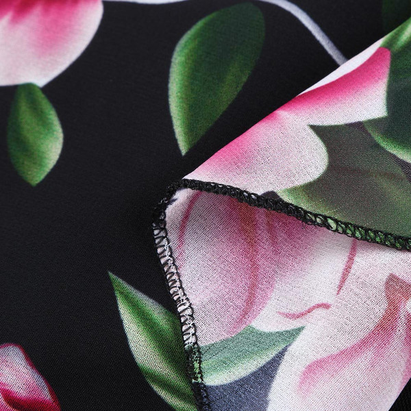 Modern női ruha virágmintás, rövid ujjú 5XL-ig