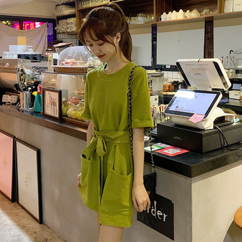 Rochie casual de dama de culoare verde