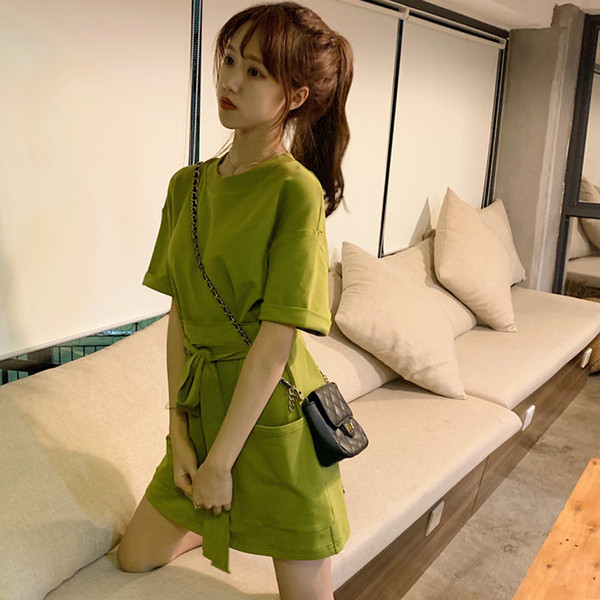 Rochie casual de dama de culoare verde