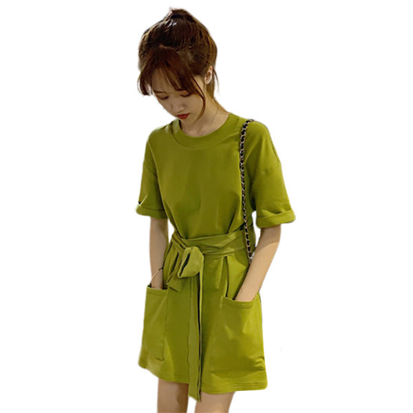 Rochie casual de dama de culoare verde