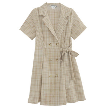 Női alkalmi kockás ruha két színben