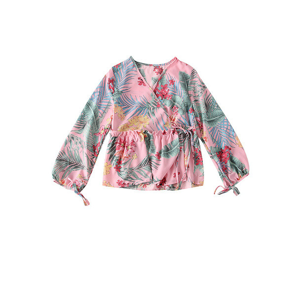 Bluză de damă colorată cu motive florale - mai multe culori