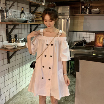 Rochie casual dama - model drept in doua culori