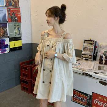 Rochie casual dama - model drept in doua culori