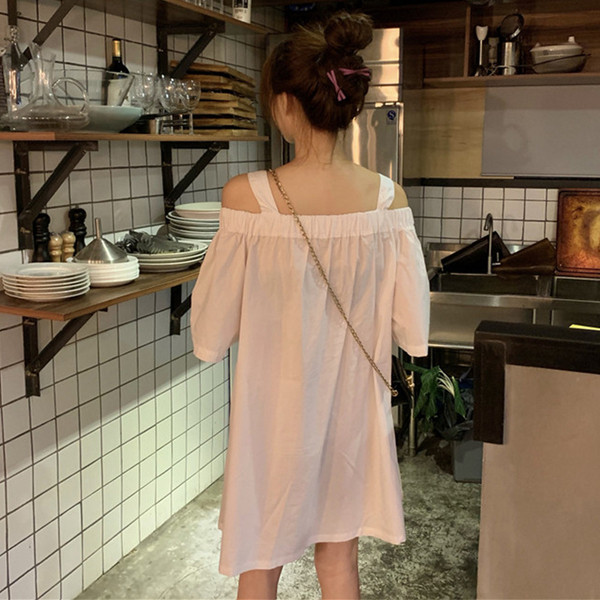 Rochie casual dama - model drept in doua culori