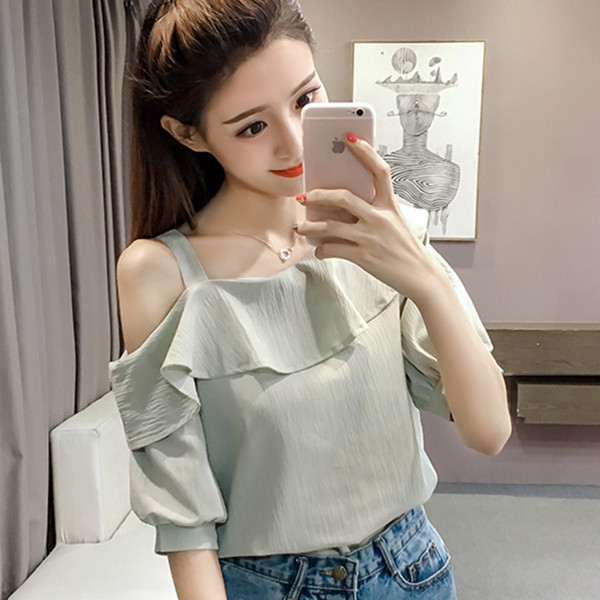 Bluza de dama actuala in patru culori cu maneci 3/4