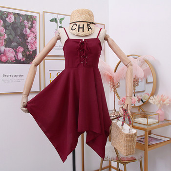 Új modell női aszimmetrikus ruha pántokkal - többféle színben