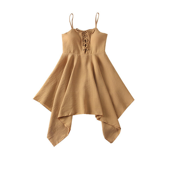 Új modell női aszimmetrikus ruha pántokkal - többféle színben