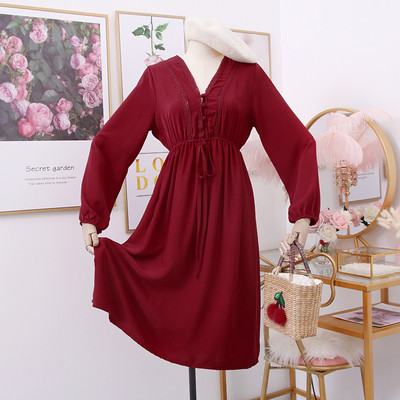 Rochie casual dama croiala in negru si rosu