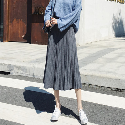 Stílusos redőzött női szoknya - többféle színben