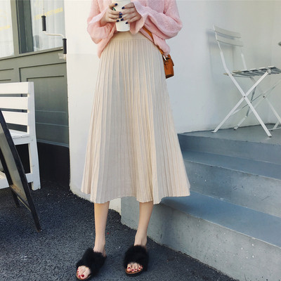 Stílusos redőzött női szoknya - többféle színben