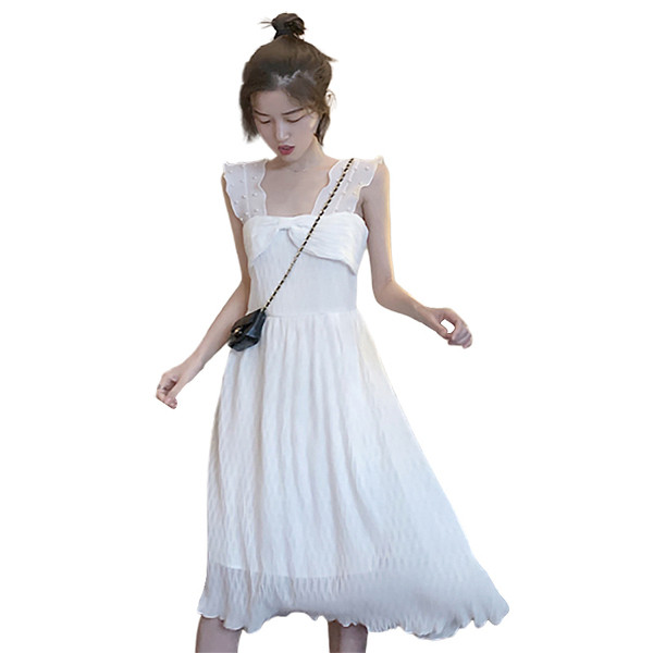 Alkalmi női ruha fehér színben