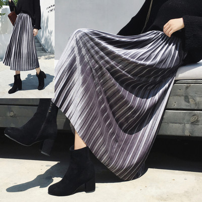 Fusta plisata dama actuala - mai multe culori