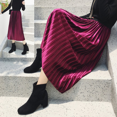 Fusta plisata dama actuala - mai multe culori