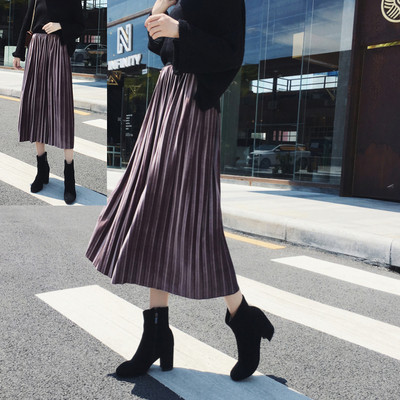 Fusta plisata dama actuala - mai multe culori