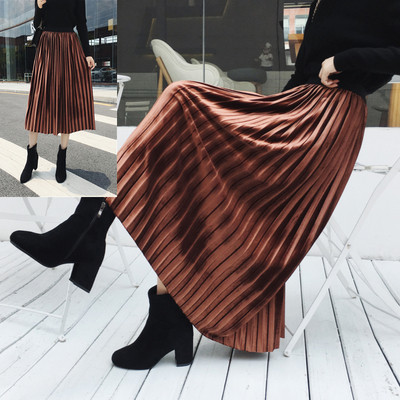 Fusta plisata dama actuala - mai multe culori