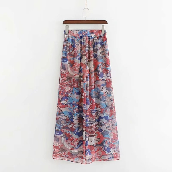 Pantaloni casual dama cu talie elastica