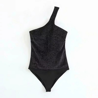 Corp de dama cu curea cu efect stralucitor