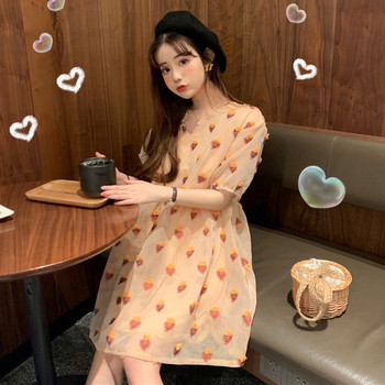 Rochie scurta casual de dama in doua culori