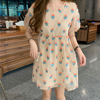 Rochie scurta casual de dama in doua culori