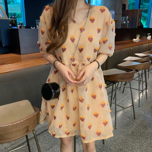 Rochie scurta casual de dama in doua culori