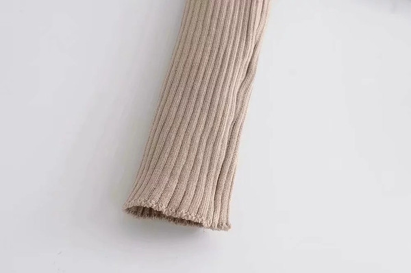 Pulover de damă modern cu cravate și decolteu în V - trei culori