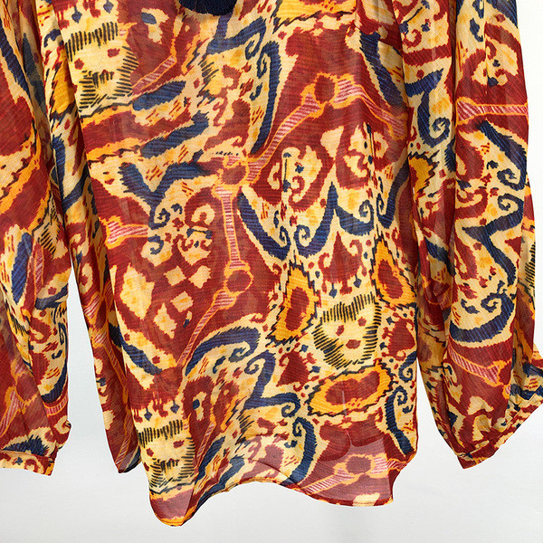 Bluza de dama din sifon cu model colorat