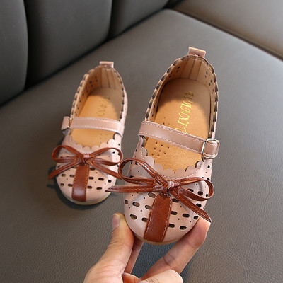 Model nou de pantofi copii in trei culori cu panglica-pentru fete