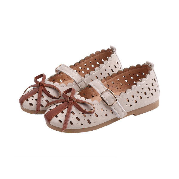 Model nou de pantofi copii in trei culori cu panglica-pentru fete