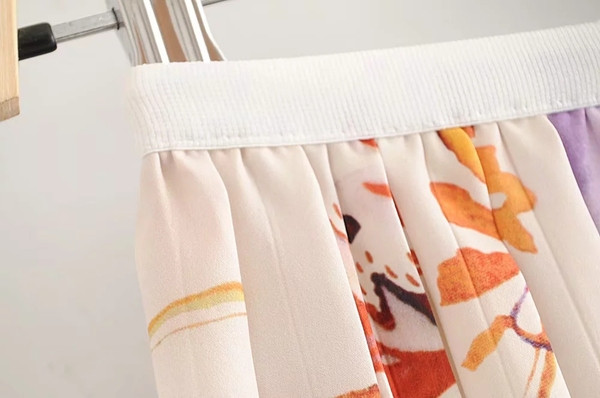 Fusta lungă de damă modernă cu model floral