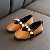 Pantofi actuali pentru copii in trei culori cu perle