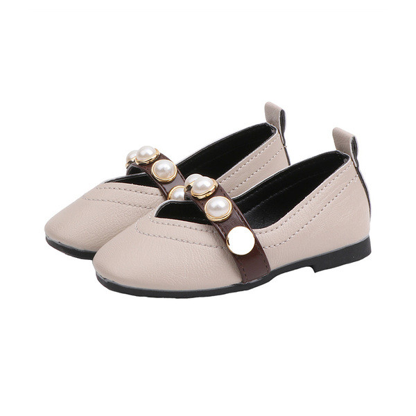 Pantofi actuali pentru copii in trei culori cu perle