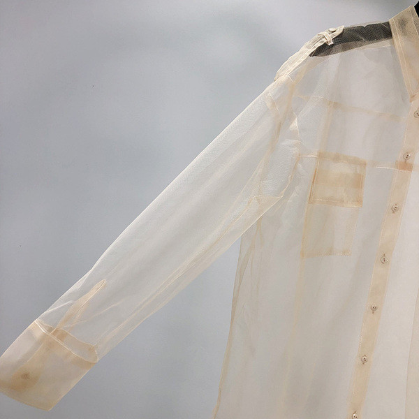 Cămașă de damă din tul cu mâneci lungi