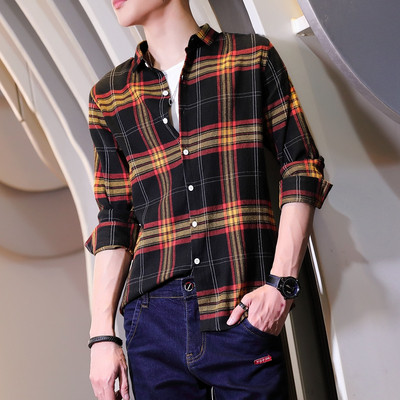 Jelenlegi férfi kockás ing - három színben