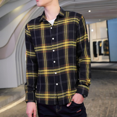 Jelenlegi férfi kockás ing - három színben