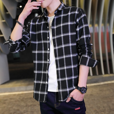 Cămașă modernă pentru bărbați cu nasturi în trei culori