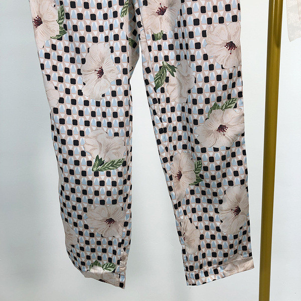 Pantaloni de dama cu talie inalta - model drept