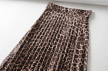 Fusta de dama asimetrica cu model animal