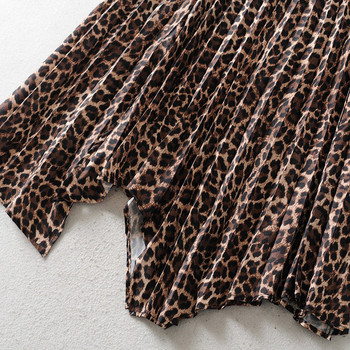 Fusta de dama asimetrica cu model animal