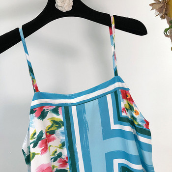 Rochie lunga de dama cu bretele subtiri