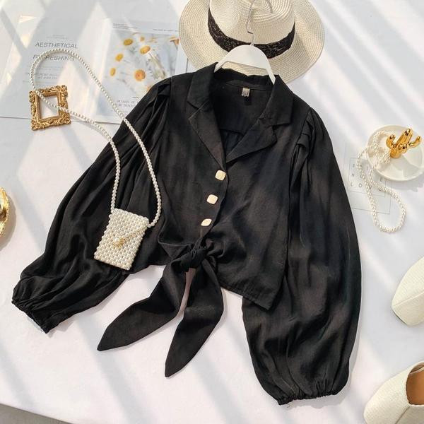 Camasa de dama model lat cu panglica in mai multe culori