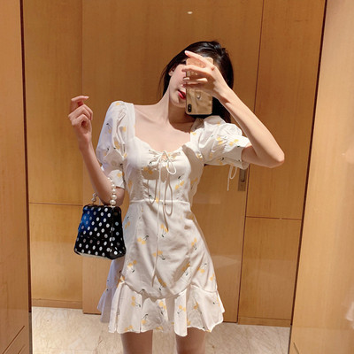 Rochie scurtă casual de damă, cu mâneci scurte