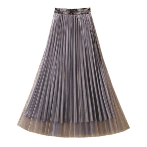 Fusta de dama moderna plisata in patru culori