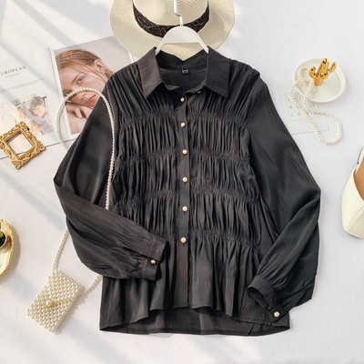 Cămașă de damă elegantă cu guler clasic în mai multe culori