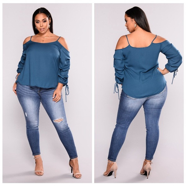 Blugi casual de dama Model slim de culoare albastra