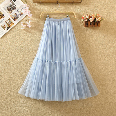 Fusta de dama model nou in mai multe culori cu tul